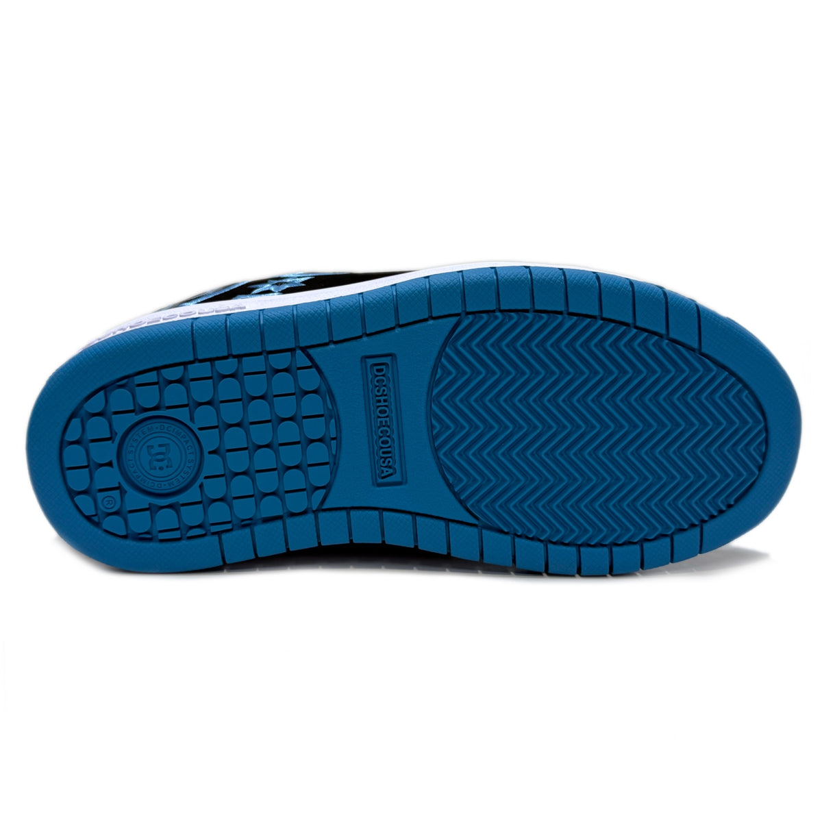DC SHOES COURT GRAFFIK YOUTHS BLACK GLOW TRAINERS