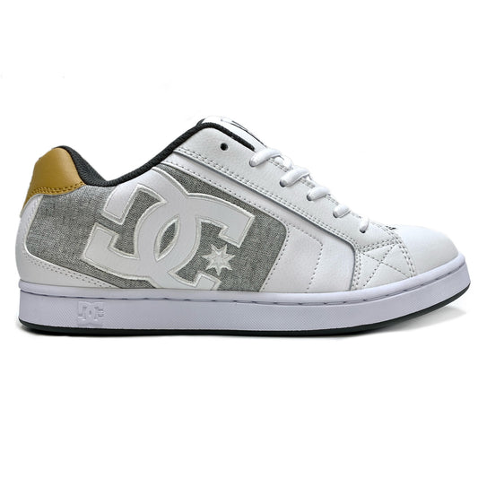 DC SHOES NET WHITE WHITE LIGHT GREY TRAINERS