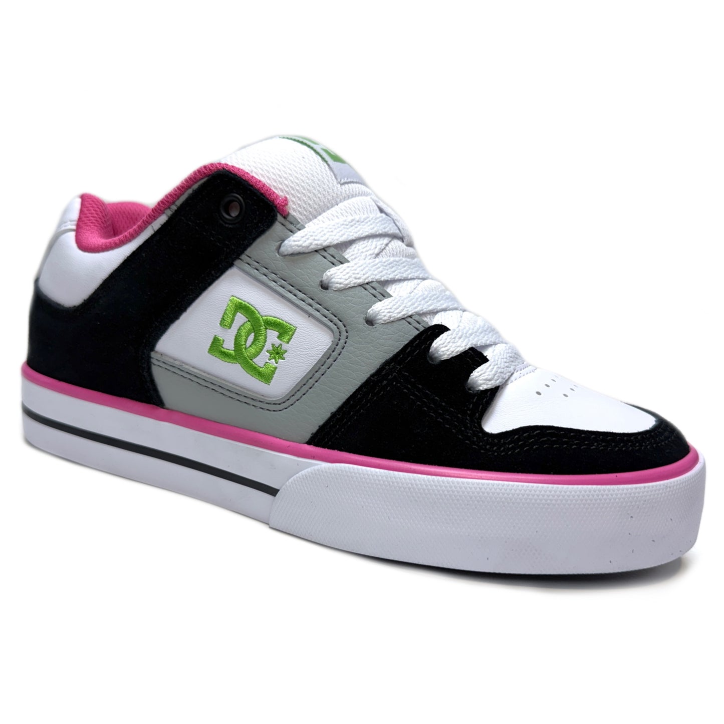 DC SHOES PURE BLACK WHITE MULTI LADIES TRAINERS