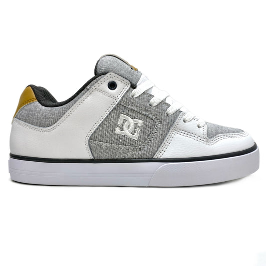 DC SHOES PURE GREY WHITE GREY TRAINERS