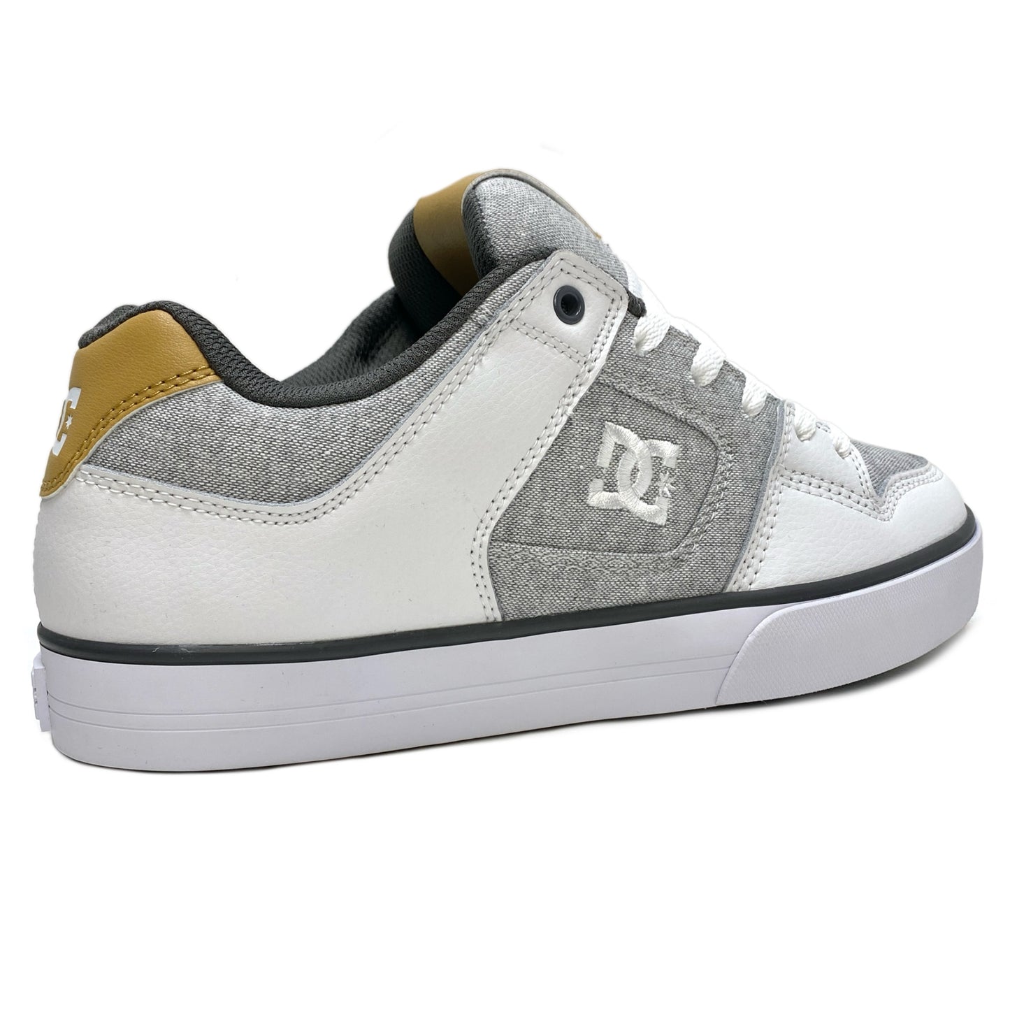 DC SHOES PURE GREY WHITE GREY TRAINERS