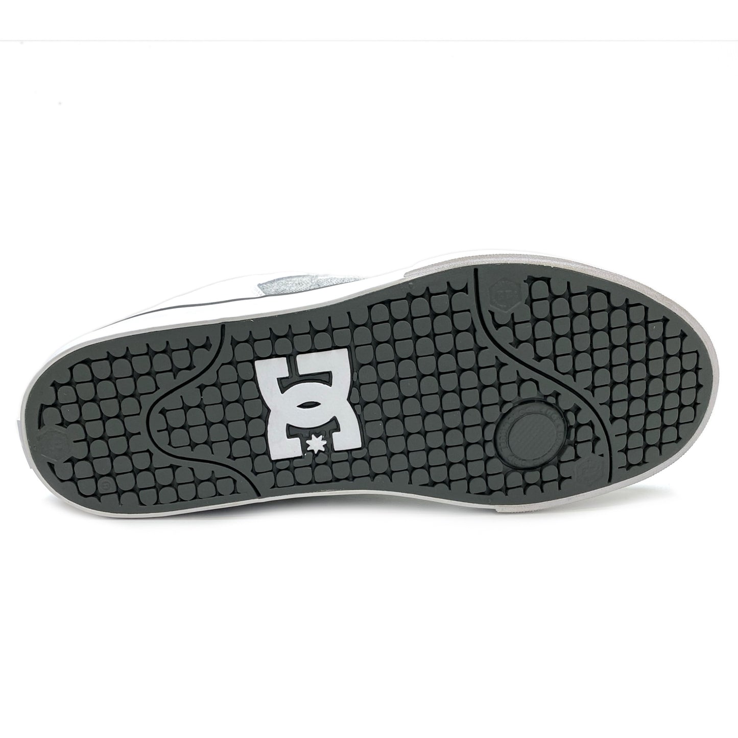 DC SHOES PURE GREY WHITE GREY TRAINERS