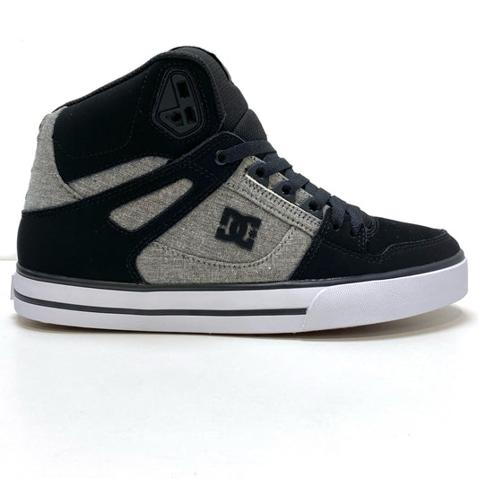 DC SHOES PURE HIGH TOP WC BLACK BATTLESHIP ARMOR TRAINERS