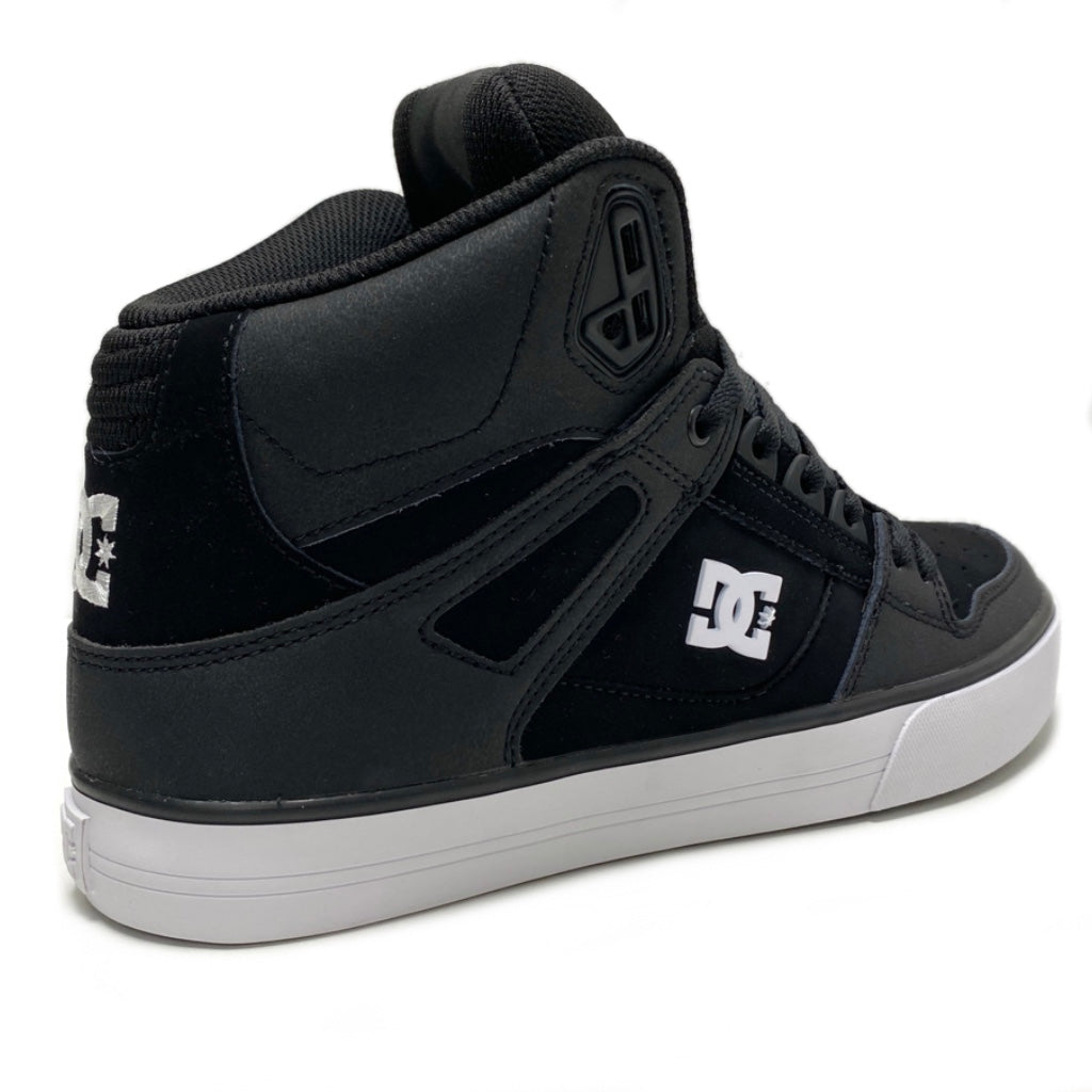 DC SHOES PURE HIGH TOP WC BLACK BLACK WHITE TRAINERS