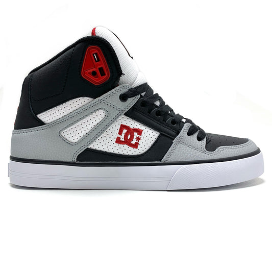 DC SHOES PURE HIGH TOP WC BLACK GREY RED TRAINERS