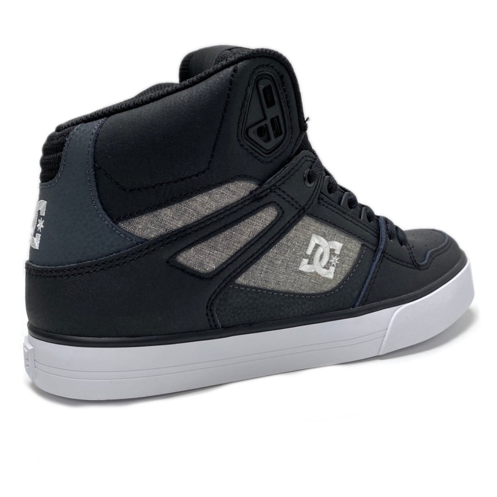 DC SHOES PURE HIGH TOP WC BLACK WHITE ARMOR TRAINERS