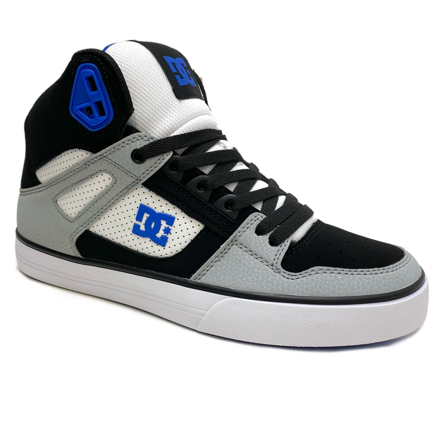 DC SHOES PURE HIGH TOP WC BLACK WHITE BLUE TRAINERS