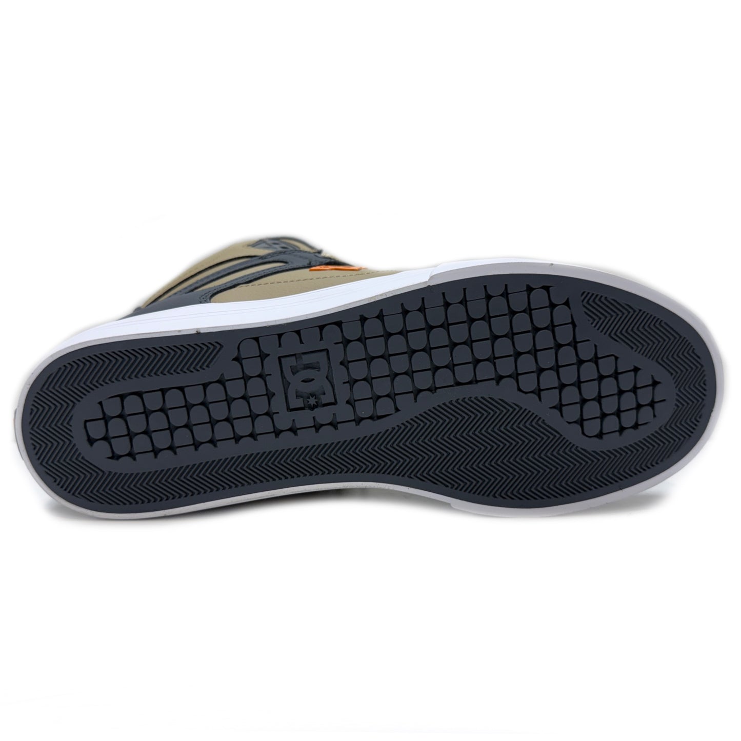 DC SHOES PURE HIGH TOP WC TAN GREEN GREY ORANGE TRAINERS