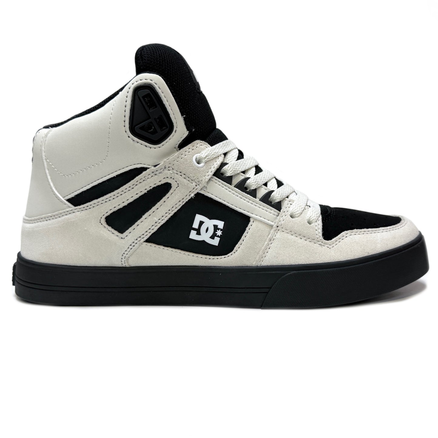 DC SHOES PURE HIGH TOP WC WHITE WHITE BLACK TRAINERS