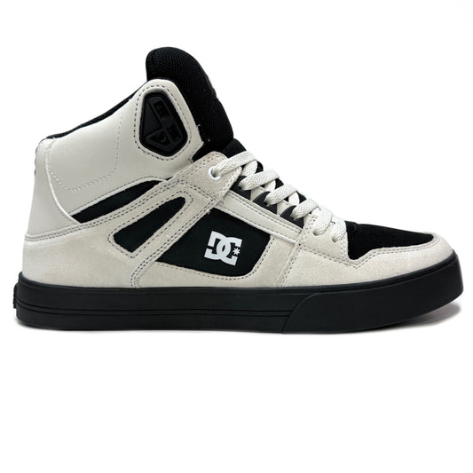 DC SHOES PURE HIGH TOP WC WHITE WHITE BLACK TRAINERS