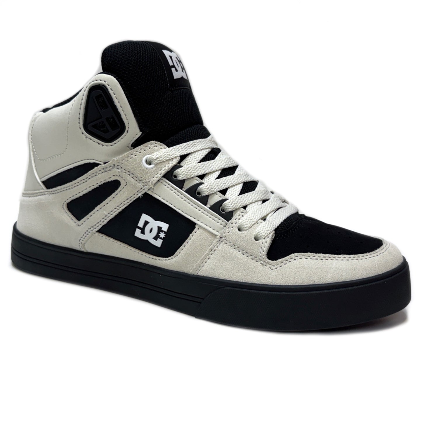 DC SHOES PURE HIGH TOP WC WHITE WHITE BLACK TRAINERS