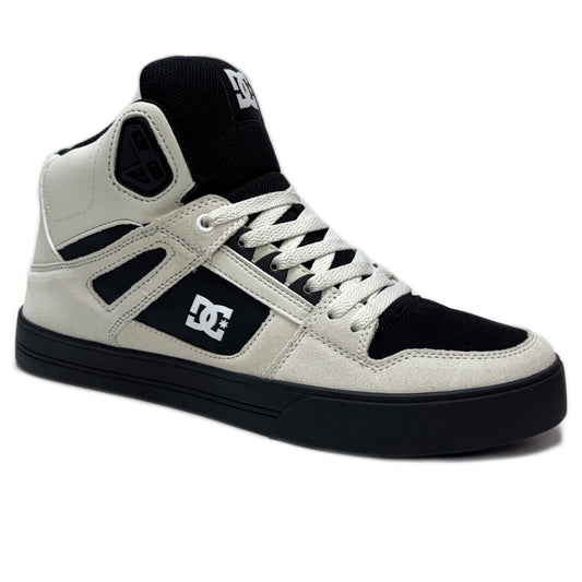 DC SHOES PURE HIGH TOP WC WHITE WHITE BLACK TRAINERS