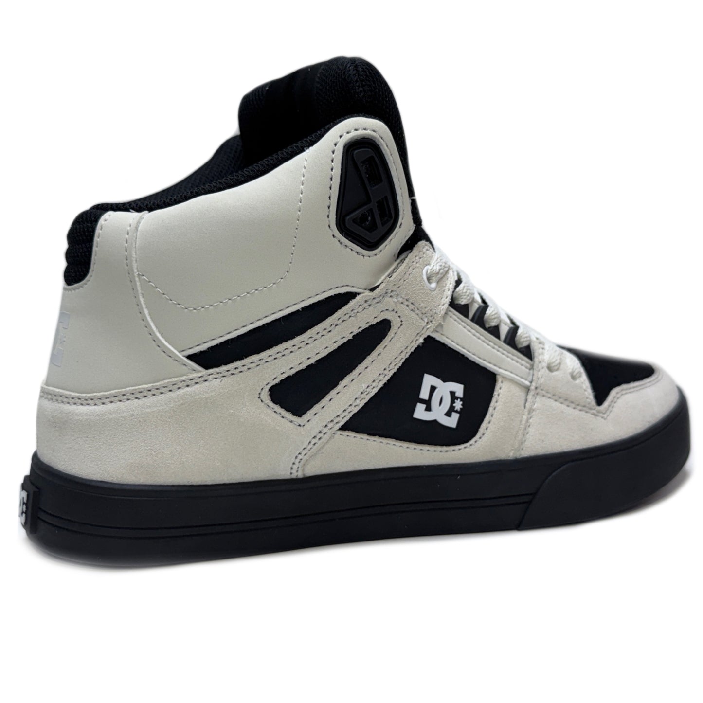 DC SHOES PURE HIGH TOP WC WHITE WHITE BLACK TRAINERS