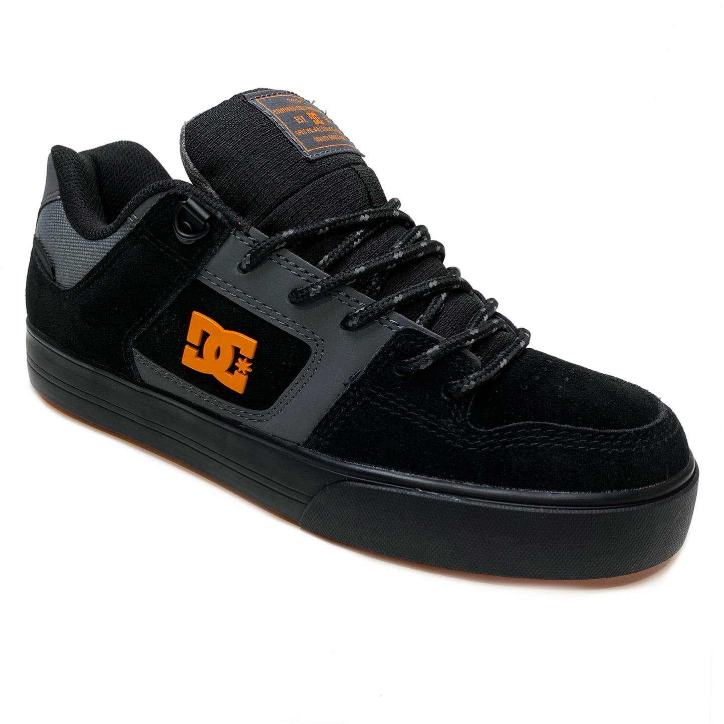 DC SHOES PURE WNT GREY BLACK ORANGE WINTERISED TRAINERS