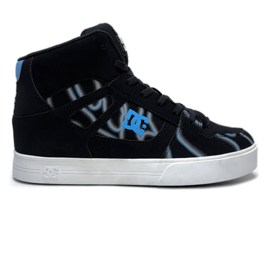 DC SHOES REBOUND HI EV BLACK GLOW YOUTHS TRAINERS