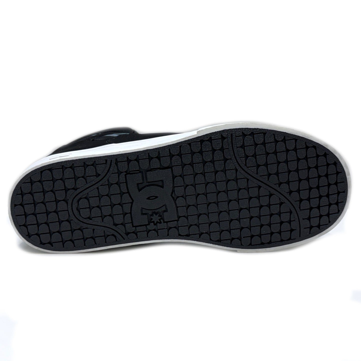 DC SHOES REBOUND HI EV BLACK GLOW YOUTHS TRAINERS