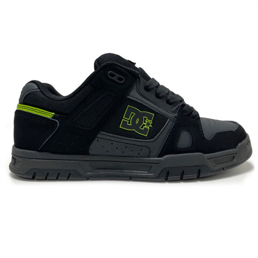 DC SHOES STAG BLACK LIME GREEN TRAINERS