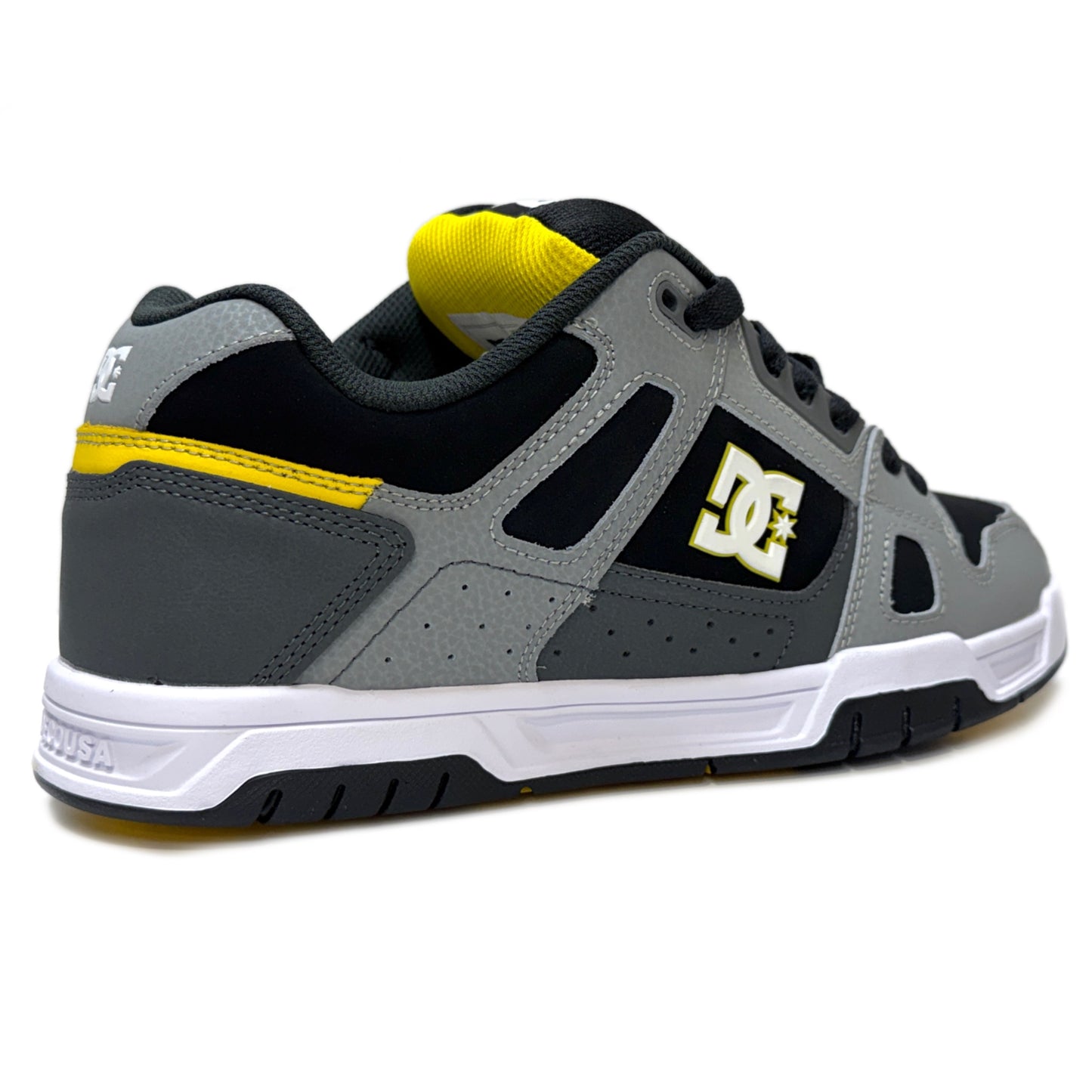 DC SHOES STAG GREY YELLOW BLACK TRAINERS