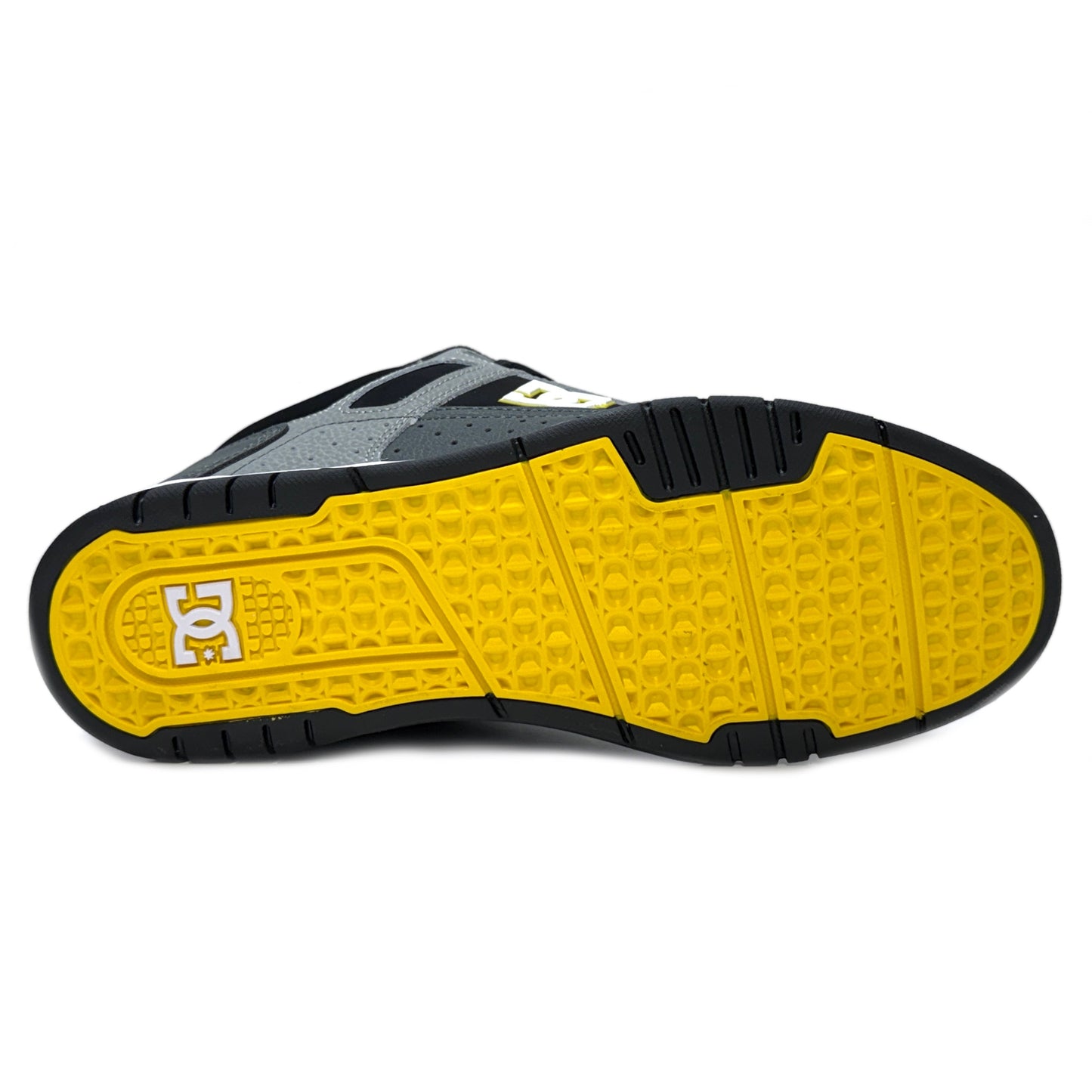 DC SHOES STAG GREY YELLOW BLACK TRAINERS