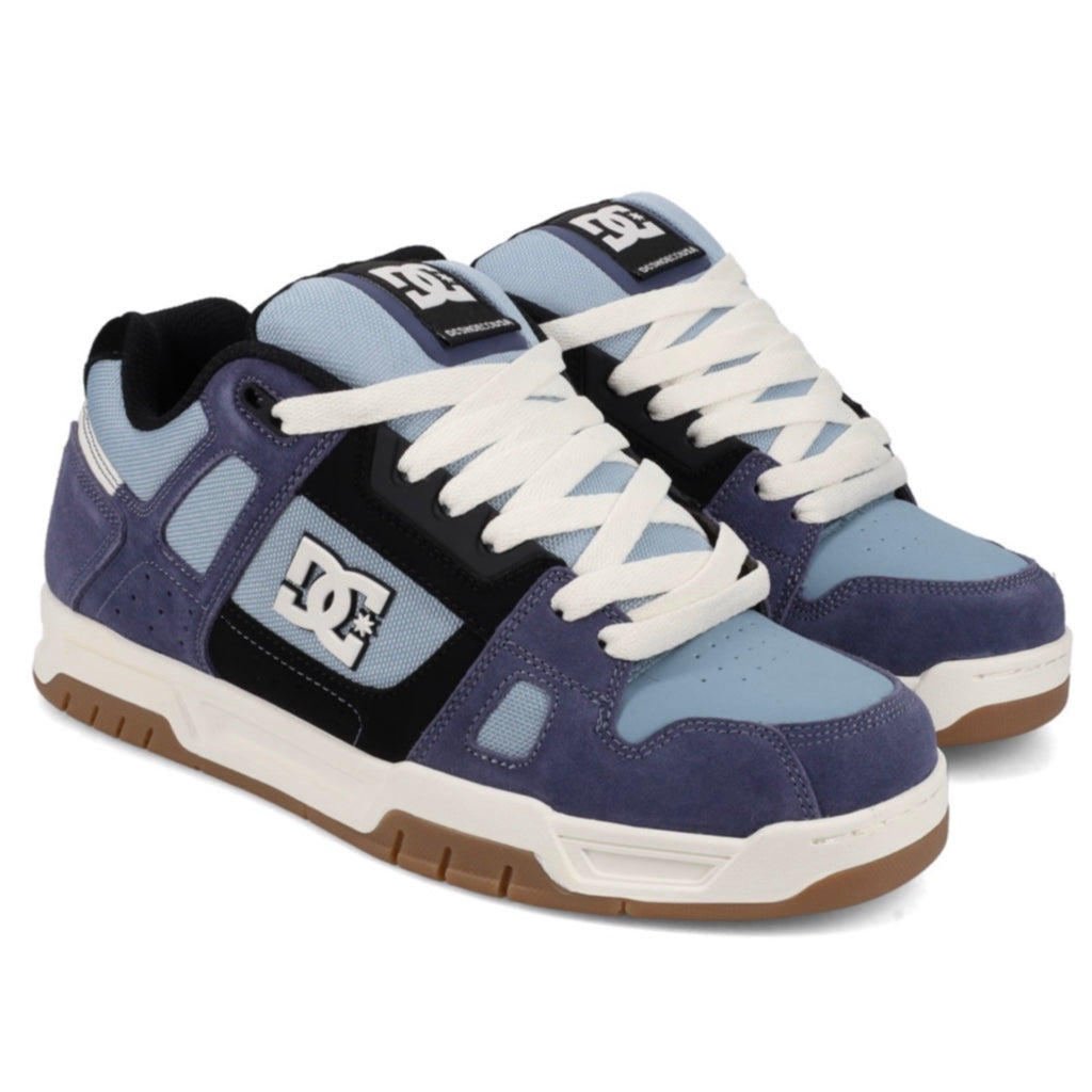 DC SHOES STAG NAVY BLUE WHITE TRAINERS
