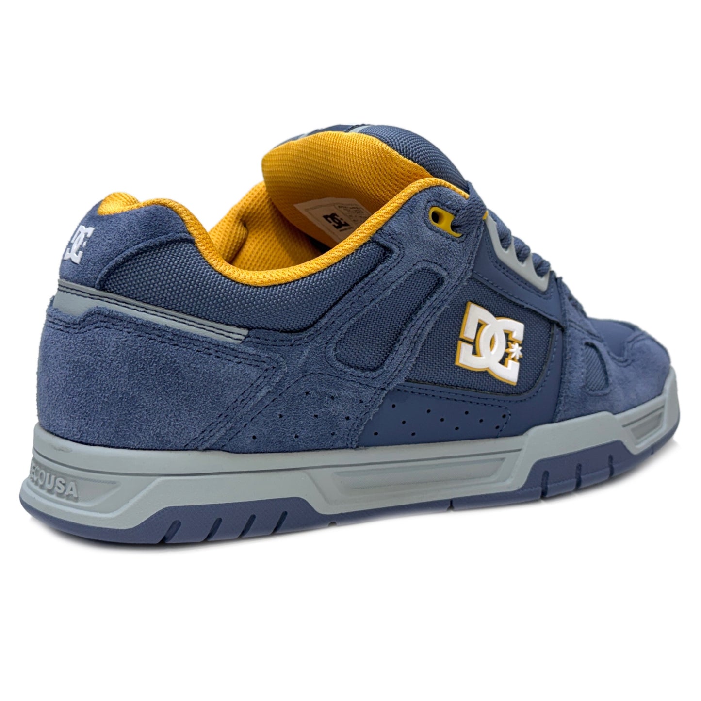 DC SHOES STAG NAVY GREY ORANGE TRAINERS