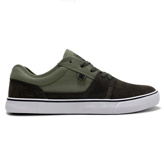 DC SHOES TONIK MILITARY GREEN TRAINERS (UK 10)