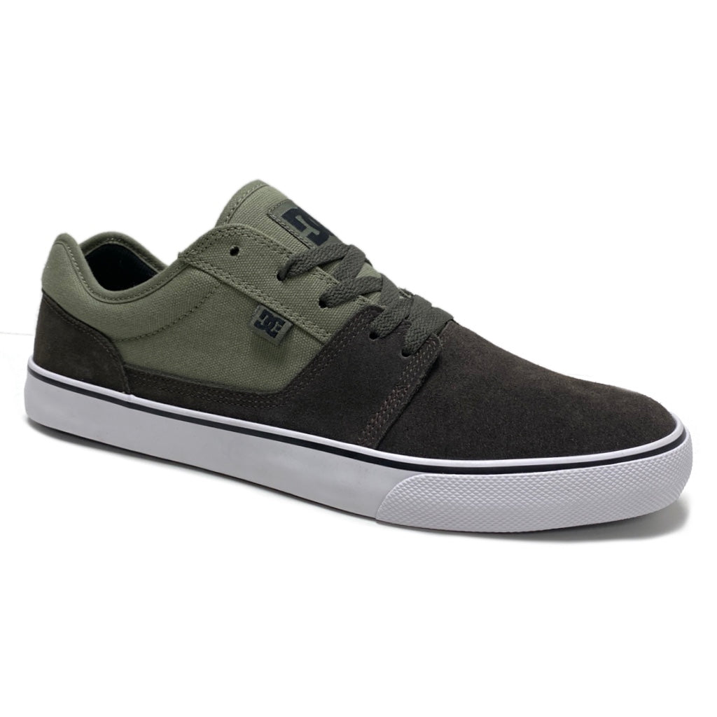 DC SHOES TONIK MILITARY GREEN TRAINERS (UK 10)