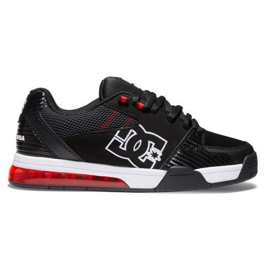 DC SHOES VERSATILE BLACK WHITE ATHLETIC RED TRAINERS