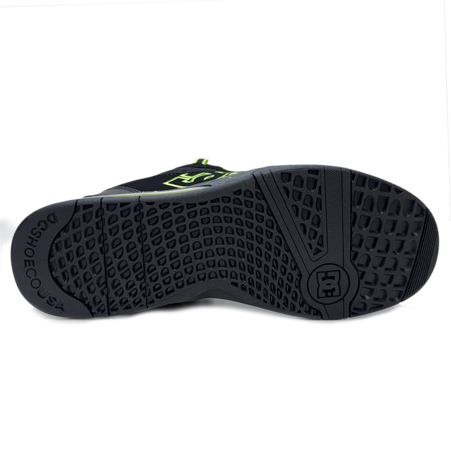 DC SHOES VERSATILE  LE BLACK LIME TRAINERS