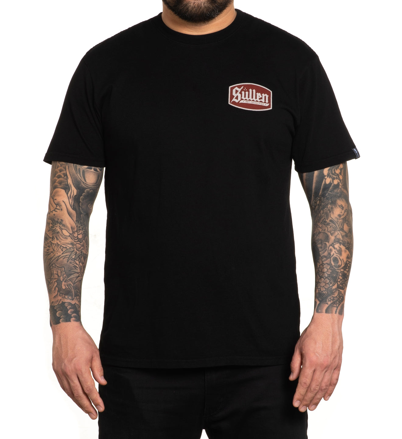 SULLEN CLOTHING LINCOLN FILL JET BLACK PREMIUM T-SHIRT (XL)