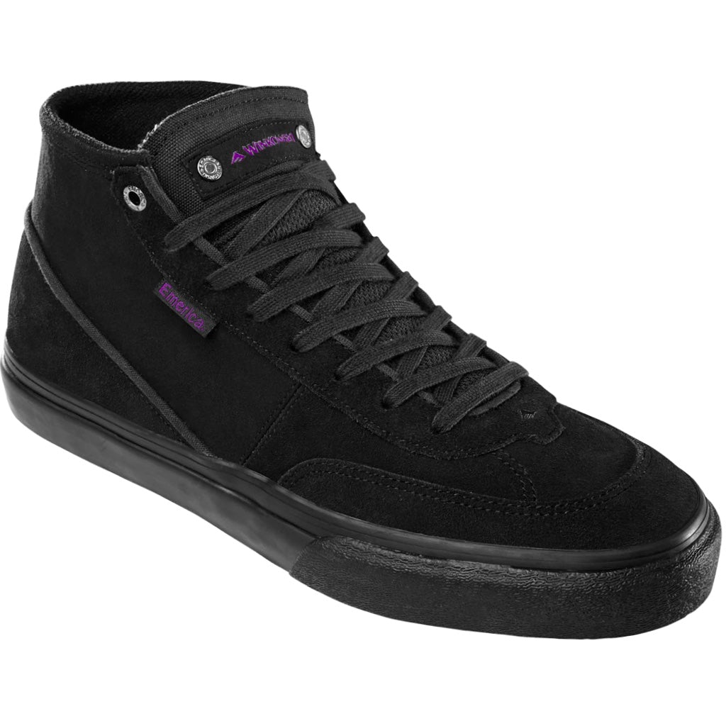 EMERICA WINKOWSKI BLACK BLACK SKATE TRAINERS