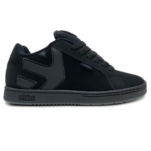 ETNIES FADER BLACK DIRTY WASH TRAINERS