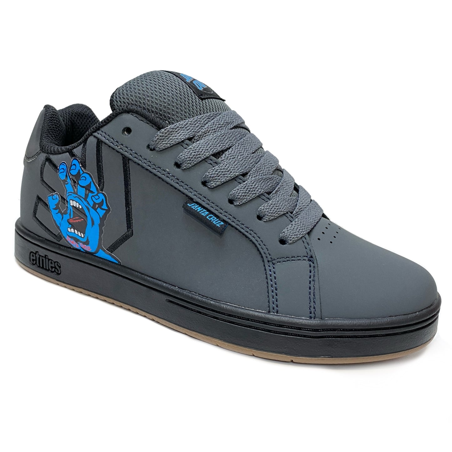 ETNIES FADER X SANTA CRUZ DARK GREY BLACK TRAINERS