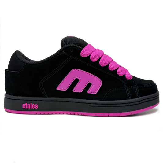 ETNIES KINGPIN 2K BLACK PINK TRAINERS