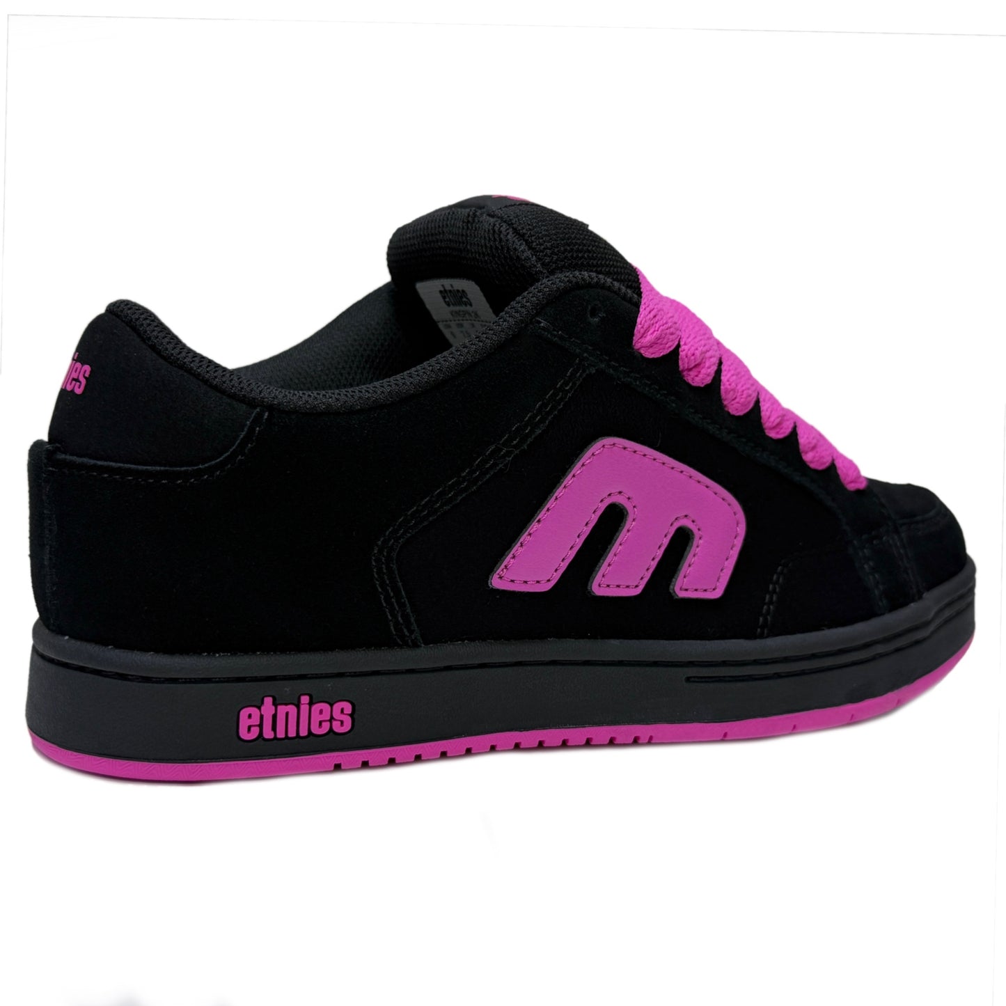 ETNIES KINGPIN 2K BLACK PINK TRAINERS