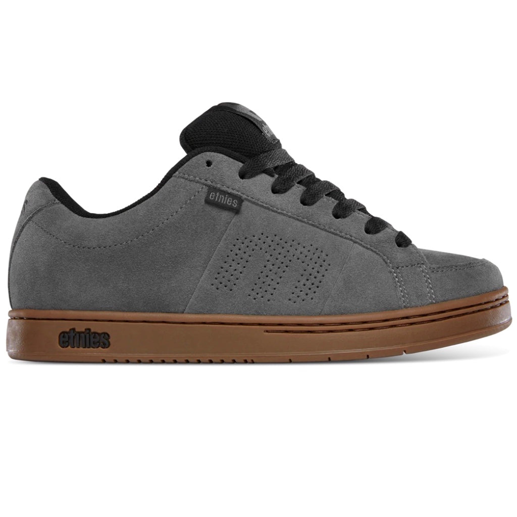 ETNIES KINGPIN GREY BLACK GUM TRAINERS