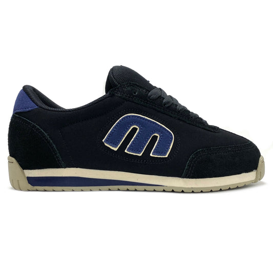 ETNIES LO-CUT 2 LS BLACK & NAVY TRAINERS