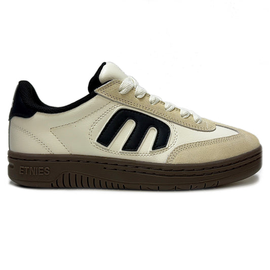 ETNIES LOCUT WHITE BLACK GUM TRAINERS