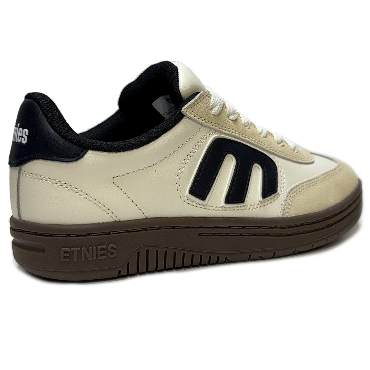 ETNIES LOCUT WHITE BLACK GUM TRAINERS
