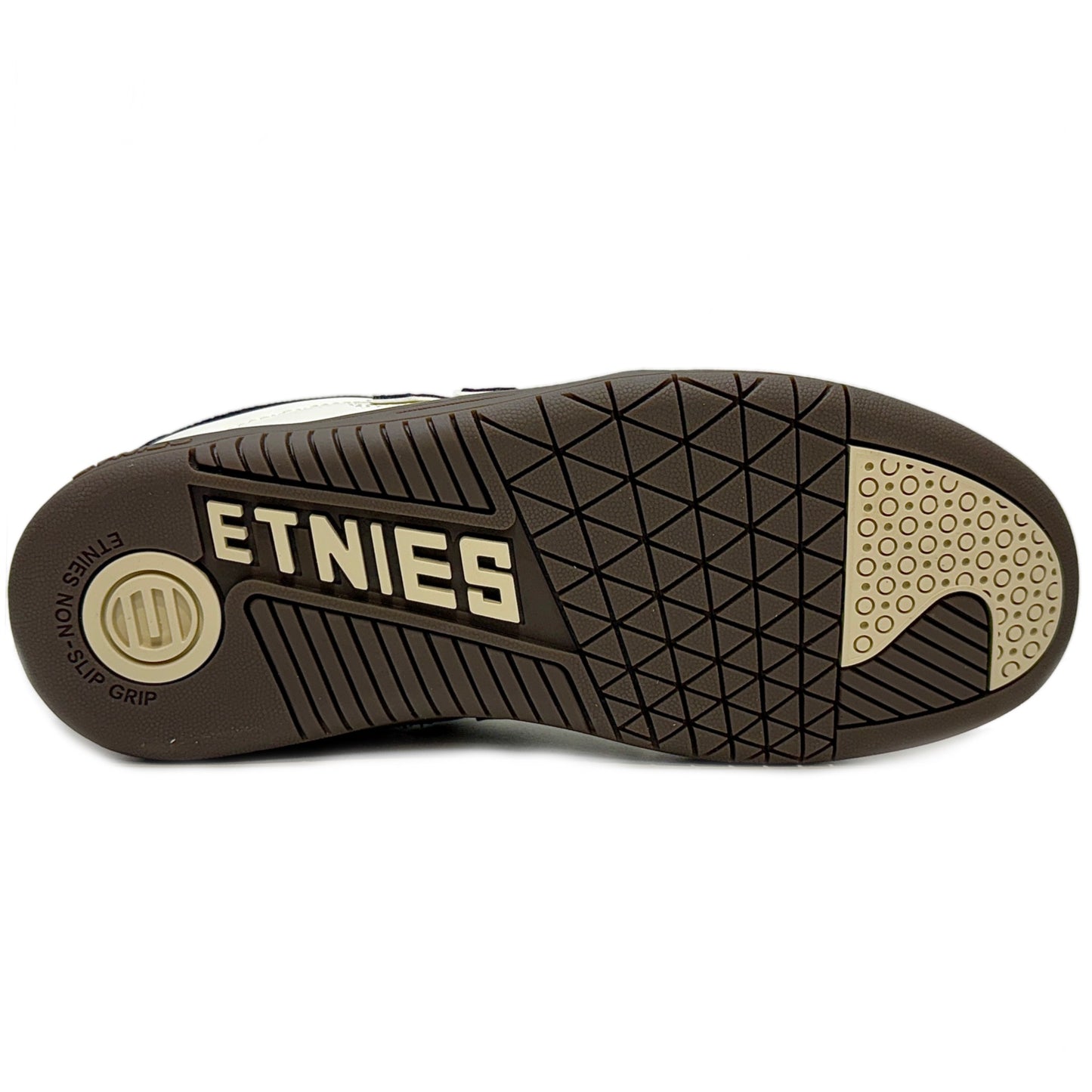 ETNIES LOCUT WHITE BLACK GUM TRAINERS