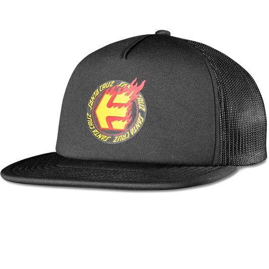 ETNIES X SANTA CRUZ FLAME TRUCKER HAT CAP