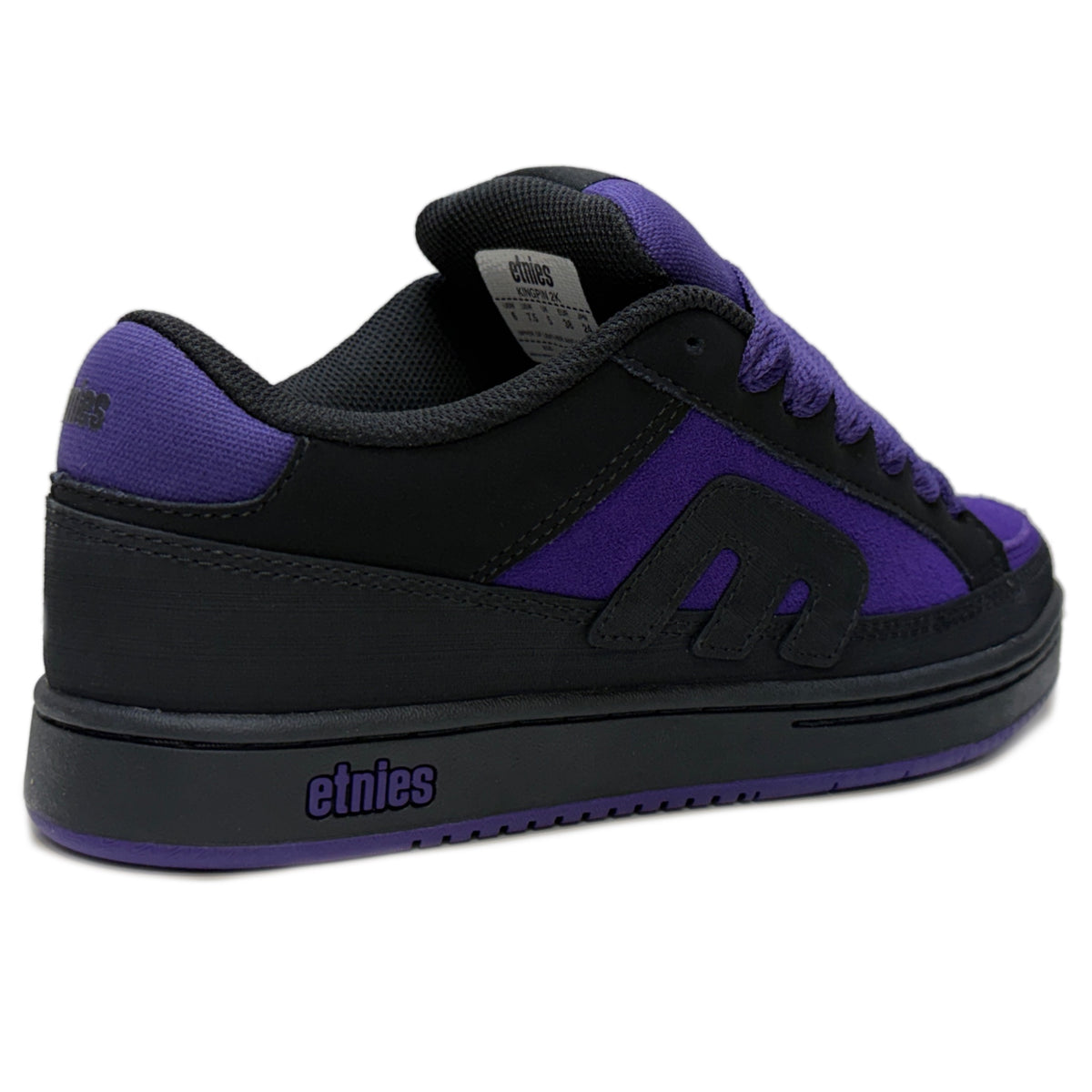 ETNIES KINGPIN 2K BLACK PURPLE TRAINERS