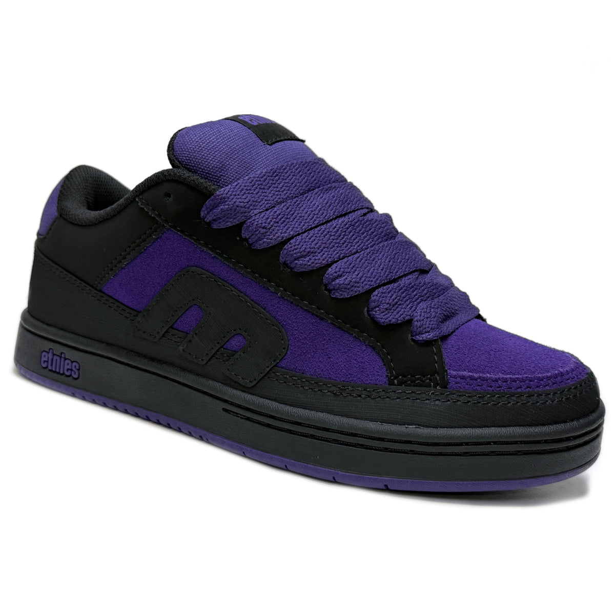ETNIES KINGPIN 2K BLACK PURPLE TRAINERS