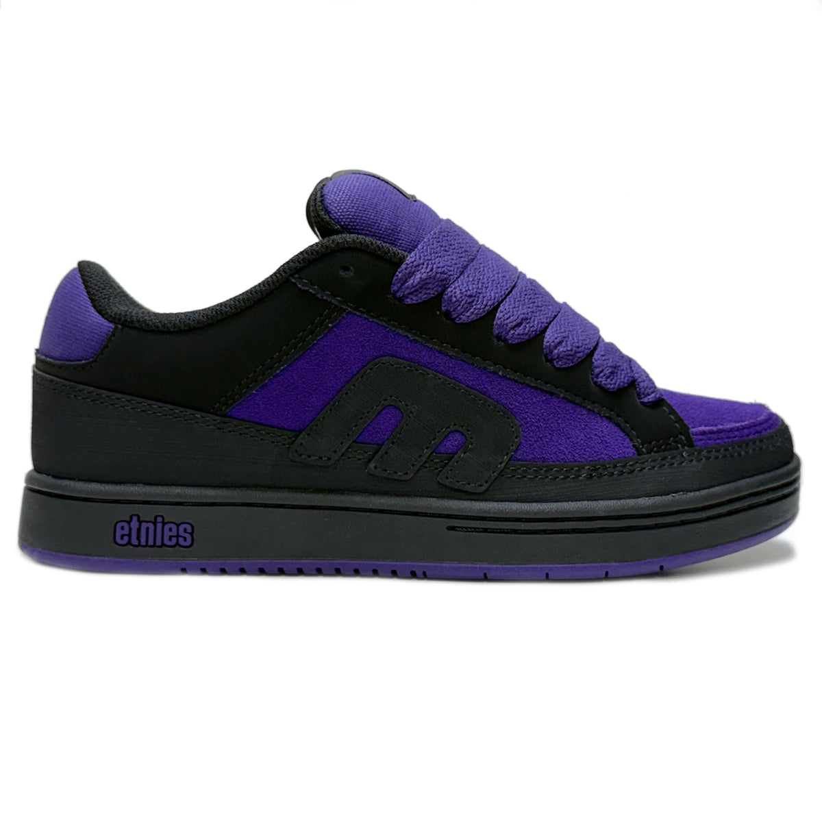 ETNIES KINGPIN 2K BLACK PURPLE TRAINERS