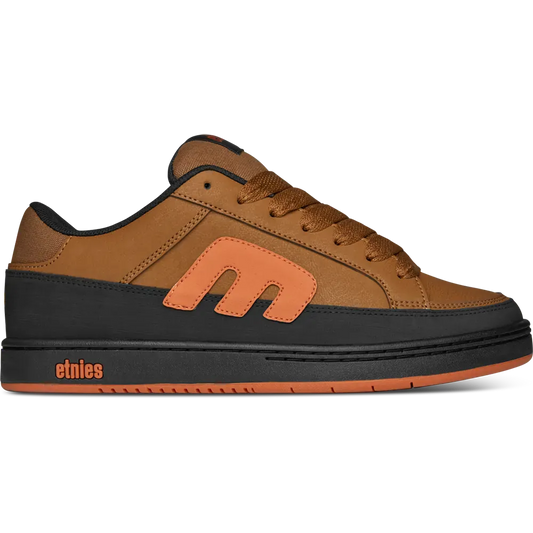 ETNIES KINGPIN 2K BLACK BROWN TRAINERS
