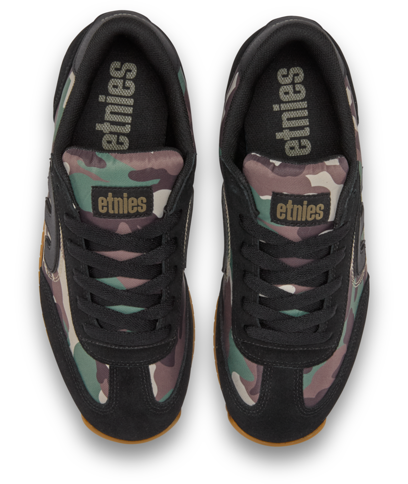 ETNIES LOCUT 2K BLACK CAMO TRAINERS