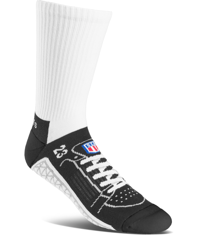 ETNIES SOCK SAL23 WHITE BLACK