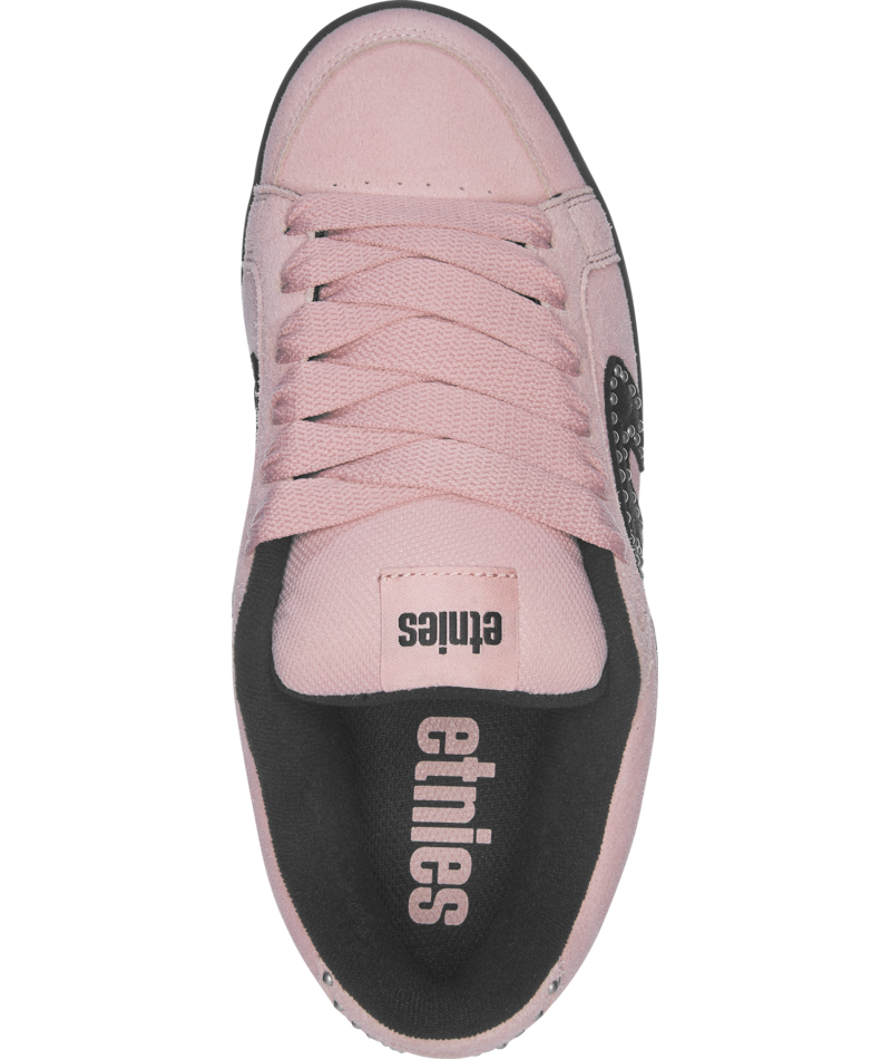 ETNIES KINGPIN PINK BLACK TRAINERS
