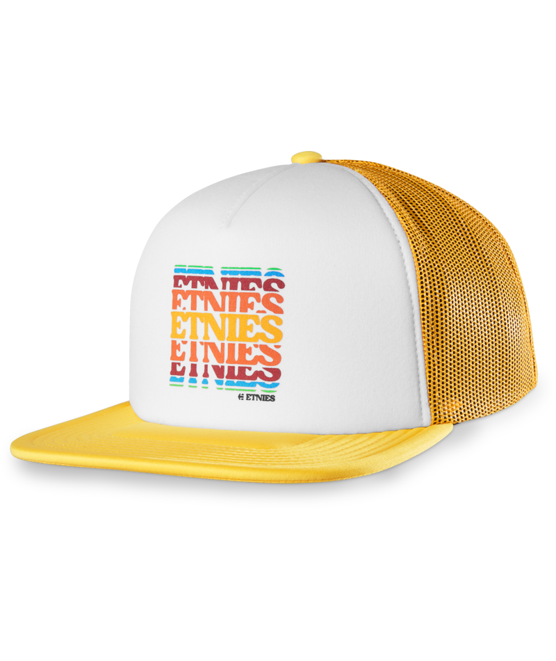 ETNIES GRAPHIC TRUCKER YELLOW CAP HAT