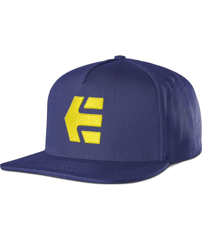 ETNIES ICON NAVY YELLOW SNAPBACK CAP HAT